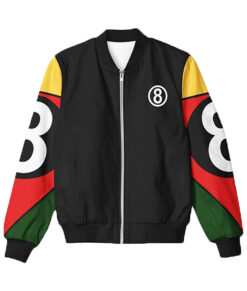 8 Ball 90's Black Bomber Jacket