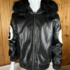 Black Leather 8 Ball Jacket