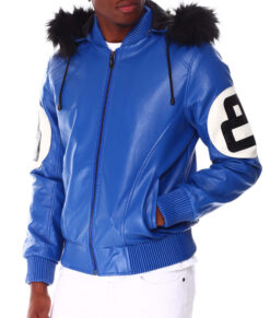 8 Ball Blue Bomber Jacket