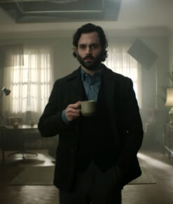 Joe Goldberg You Season 4 Black Short Coat