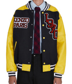Kenzo Paris Yellow Tiger 1970 Varsity Jacket | NYC Jackets