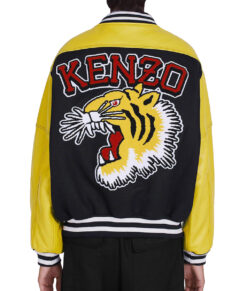 Kenzo Paris Yellow Tiger 1970 Varsity Jacket | NYC Jackets