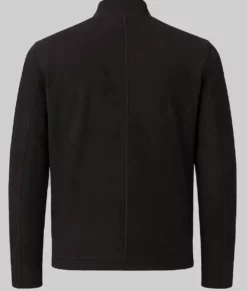 Mission Impossible 7 Ethan Black Suede Leather Jacket-Back