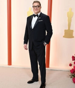 Brendan Fraser Oscar Awards 2023 Black Suit