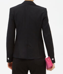 Juno Temple Ted Lasso S3 Beaded Crepe Blazer