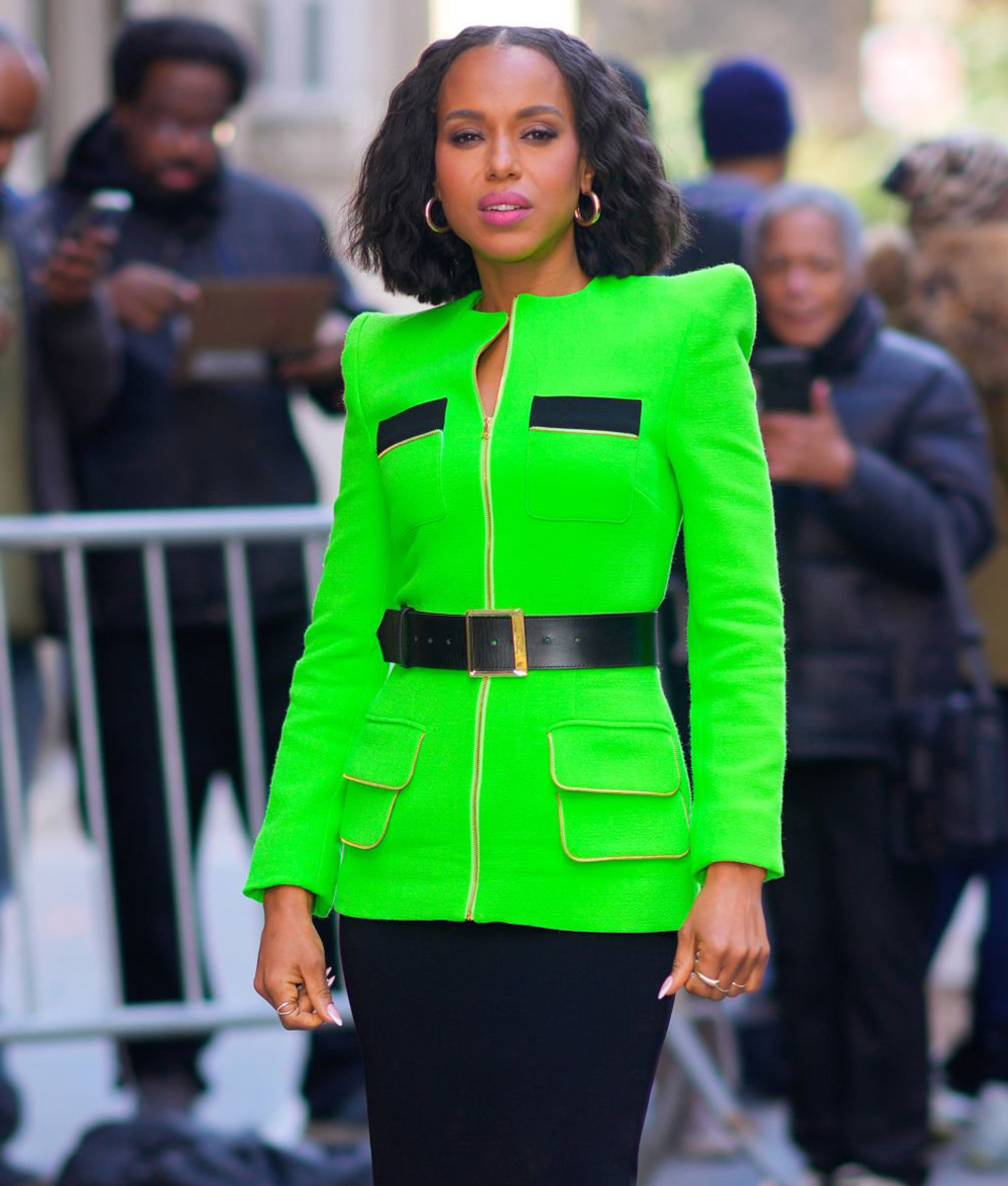 Kerry Washington Unprisoned Green Jacket