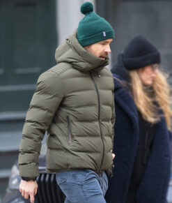Ryan Reynolds Green Puffer Jacket