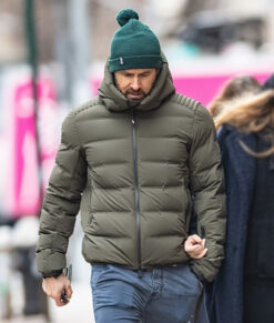 Ryan Reynolds Green Puffer Jacket