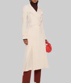 Ted Lasso Rebecca Pink Coat-Side View