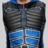 Dominik Mysterio Studded Leather Hooded Vest-1