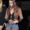 Josie Canseco Friend Cropped Leather Jacket