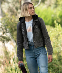 La Brea S02E14 - Zyra Gorecki Trucker Gray Denim Jacket