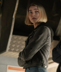 La Brea S02E14 - Zyra Gorecki Trucker Gray Denim Jacket