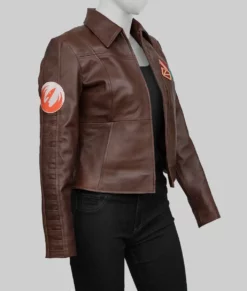 Ahsoka 2023 Sabine Wren Brown Cropped Jacket-Side View