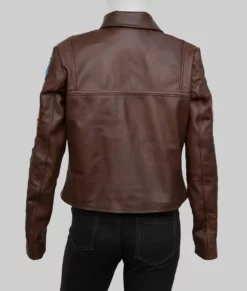 Ahsoka 2023 Sabine Wren Brown Cropped Jacket-Back View