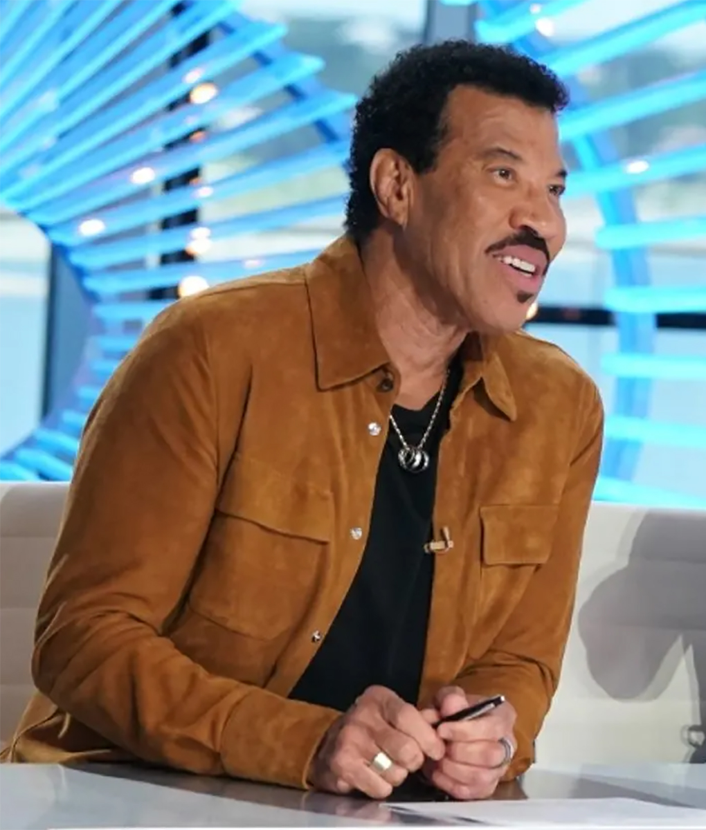 American Idol Lionel Richie Brown Suede Jacket