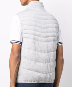 Bel-Air (2023) - Adrian Holmes Grey Quilted Vest