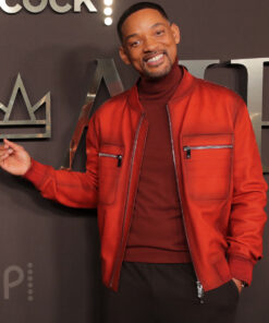 Bel-Air Premier Will Smith Leather Bomber Jacket