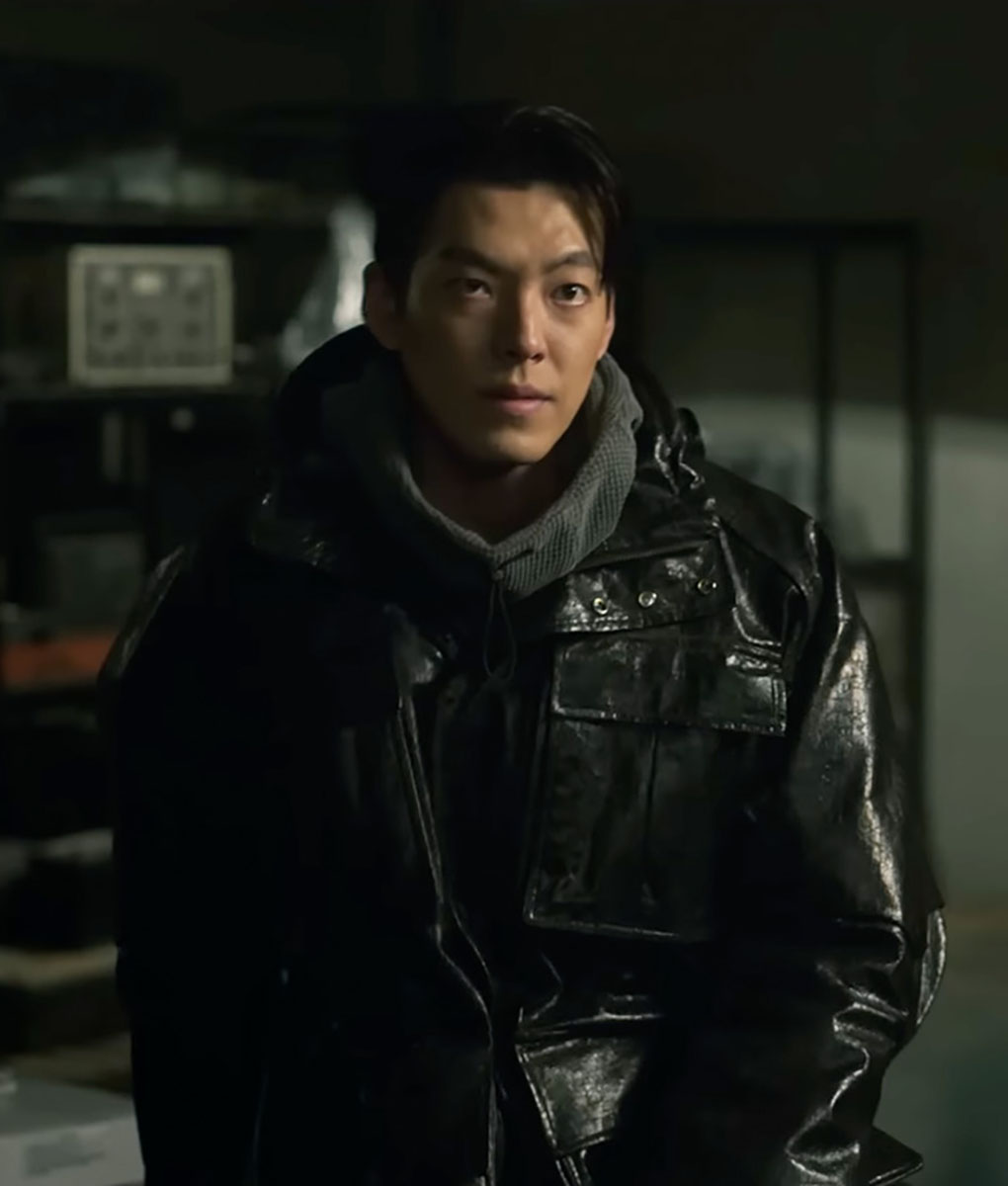 Black Knight 2023 Kim Woo-bin Black Leather Jacket