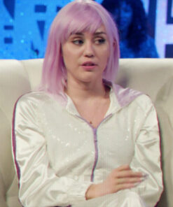 Black Mirror Miley Cyrus White Cropped Jacket