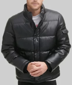 Earth Mama 2023 Earl Black Puffer Jacket-Front View