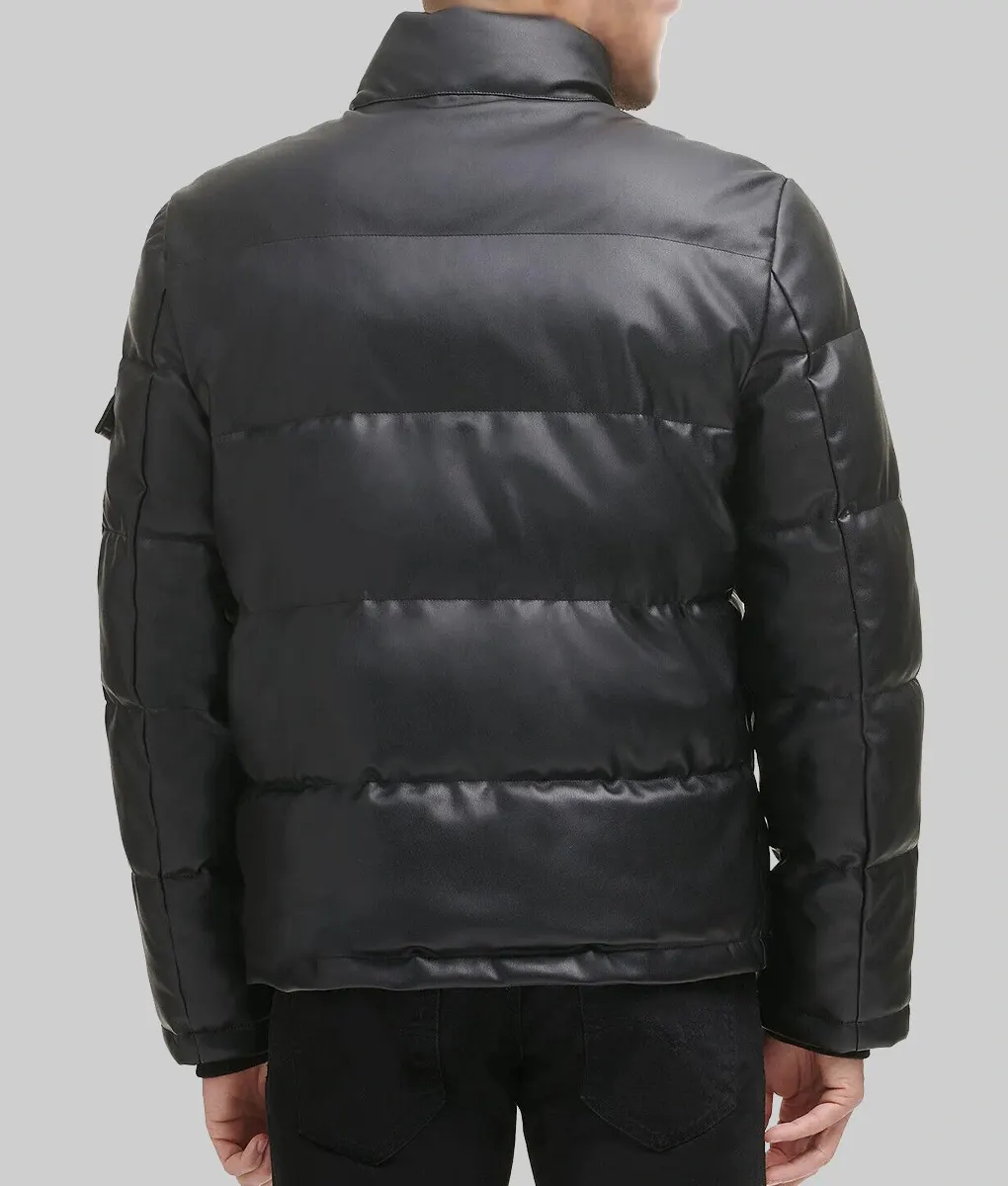 Earth Mama 2023 Earl Black Puffer Jacket-Back View