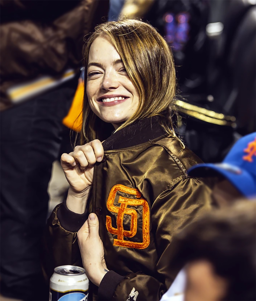 Emma Stone SD Padres Varsity Jacket