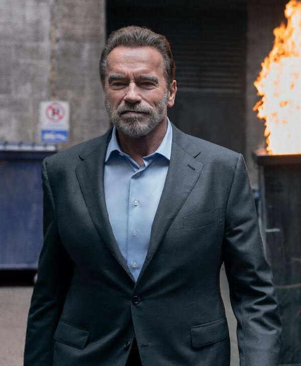 FUBAR 2023 Arnold Schwarzenegger Grey Blazer