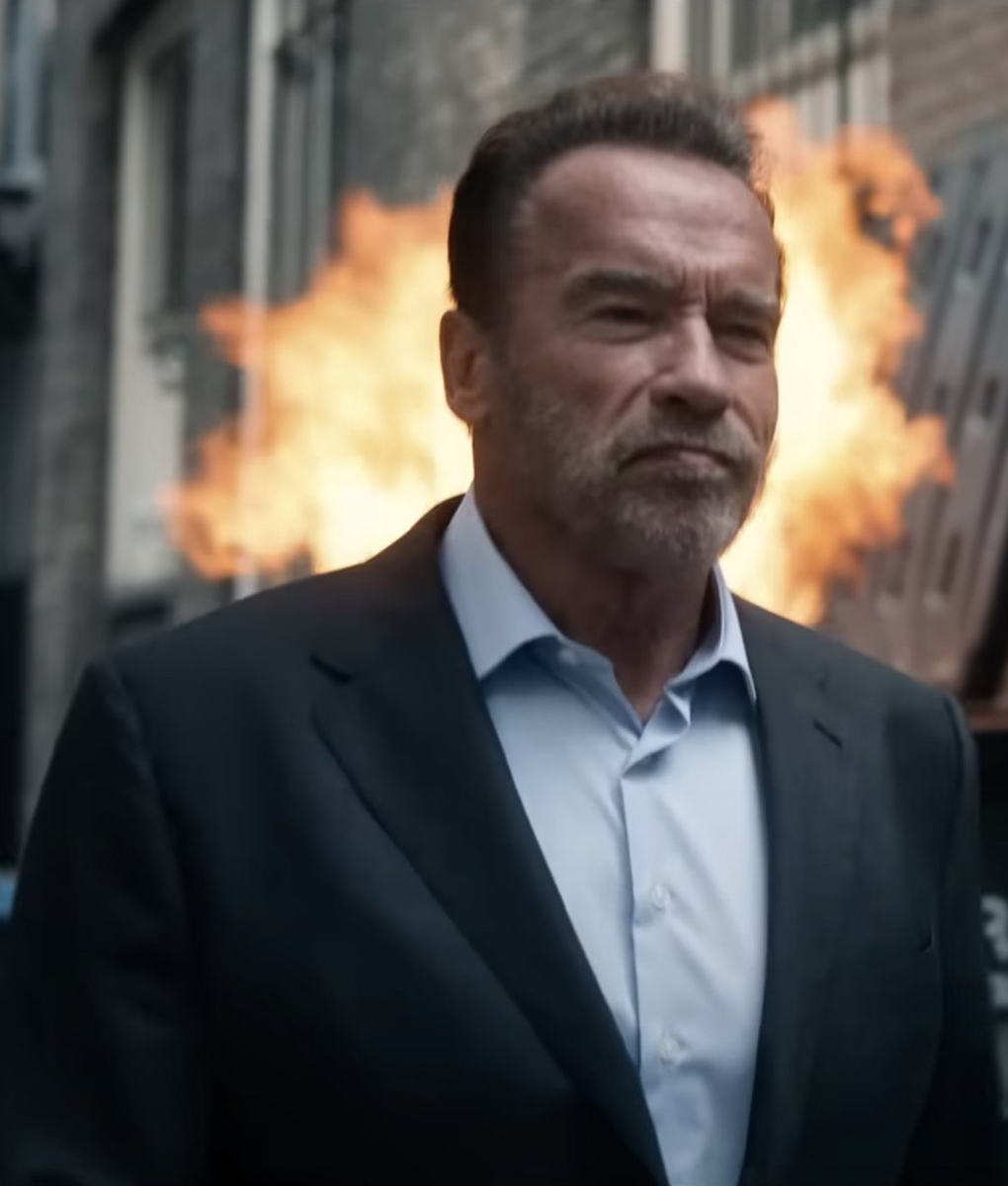 FUBAR 2023 Arnold Schwarzenegger Grey Blazer