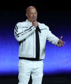 Fast X 2023 Vin Diesel White Leather Jacket