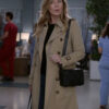 Grey's Anatomy Ellen Pompeo Beige Coat