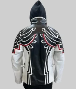 Jin Tekken 8 Jin Kazama Leather Hooded Cosplay Jacket | Jin