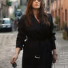 Mafia Mamma 2023 Monica Belluci Black Trench Coat