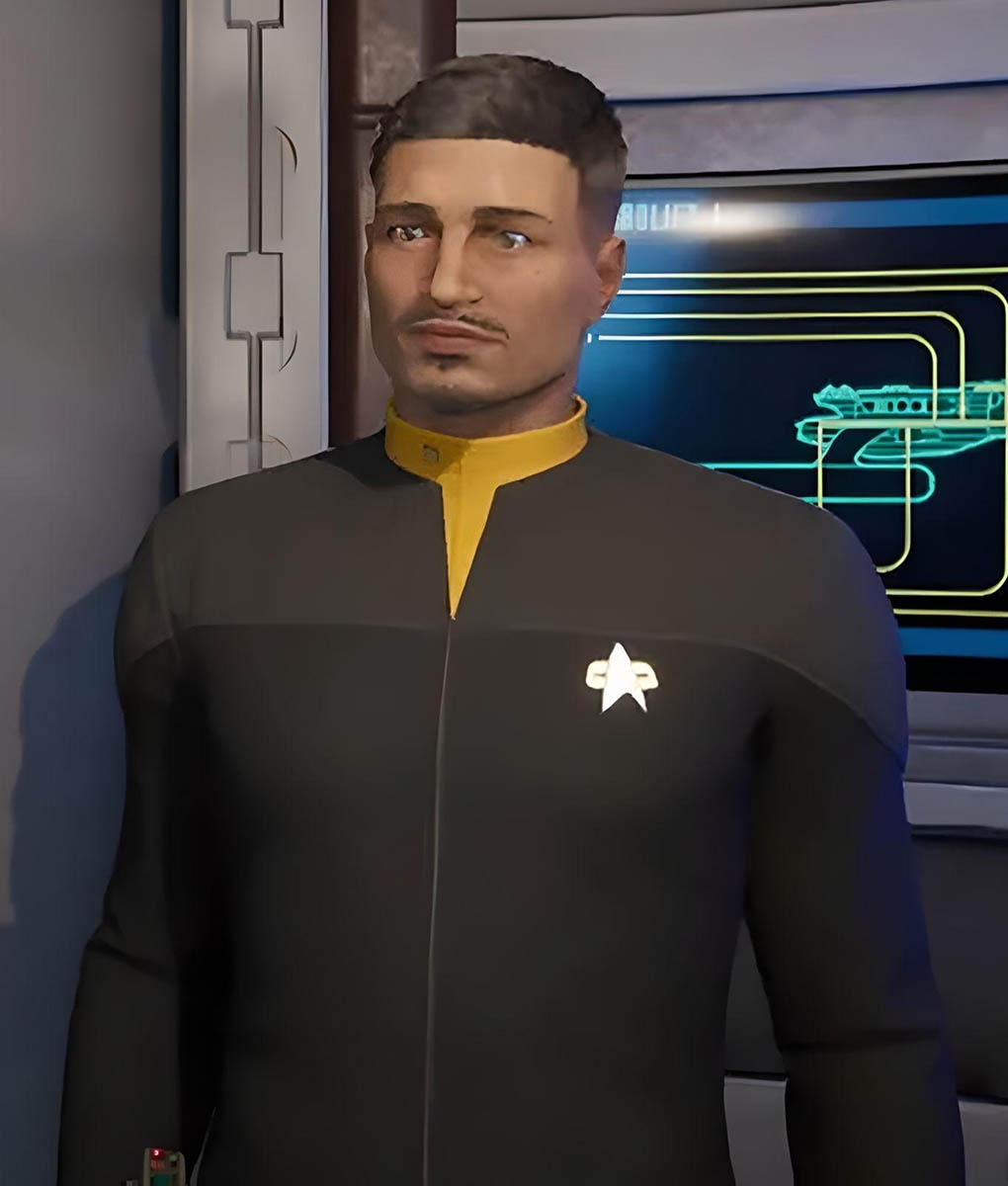 Star Trek Resurgence Jara Rydek Black Wool Costume Jacket