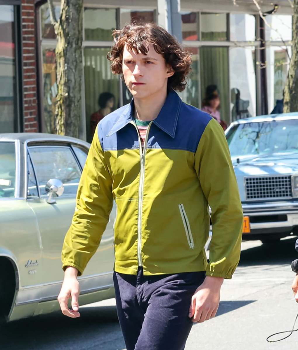 The Crowded Room Tom Holland Green Bomber Jacket