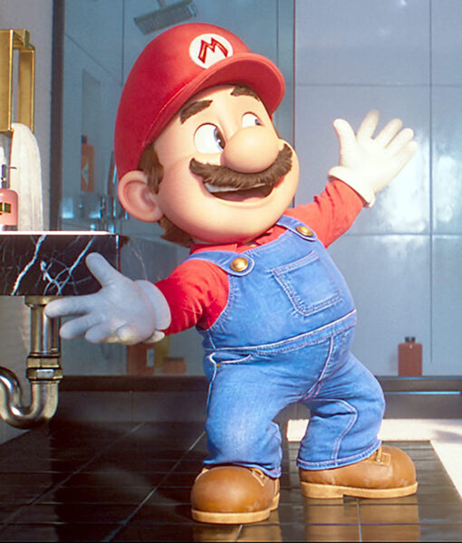 The Super Mario Bros. Movie 2023 Mario Denim Dungaree