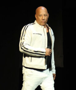 Fast X 2023 Vin Diesel White Leather Jacket