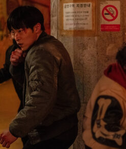 Bloodhounds 2023 Woo Do-Hwan Green Aviator Jacket