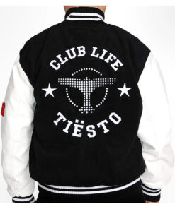 Club Life Black Varsity Jacket - Clearance Sale
