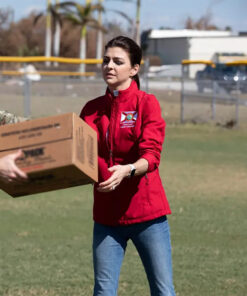First Lady Of Florida Casey Desantis Red Jacket