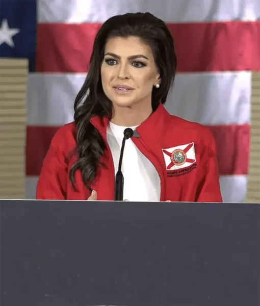 First Lady Of Florida Casey Desantis Red Jacket