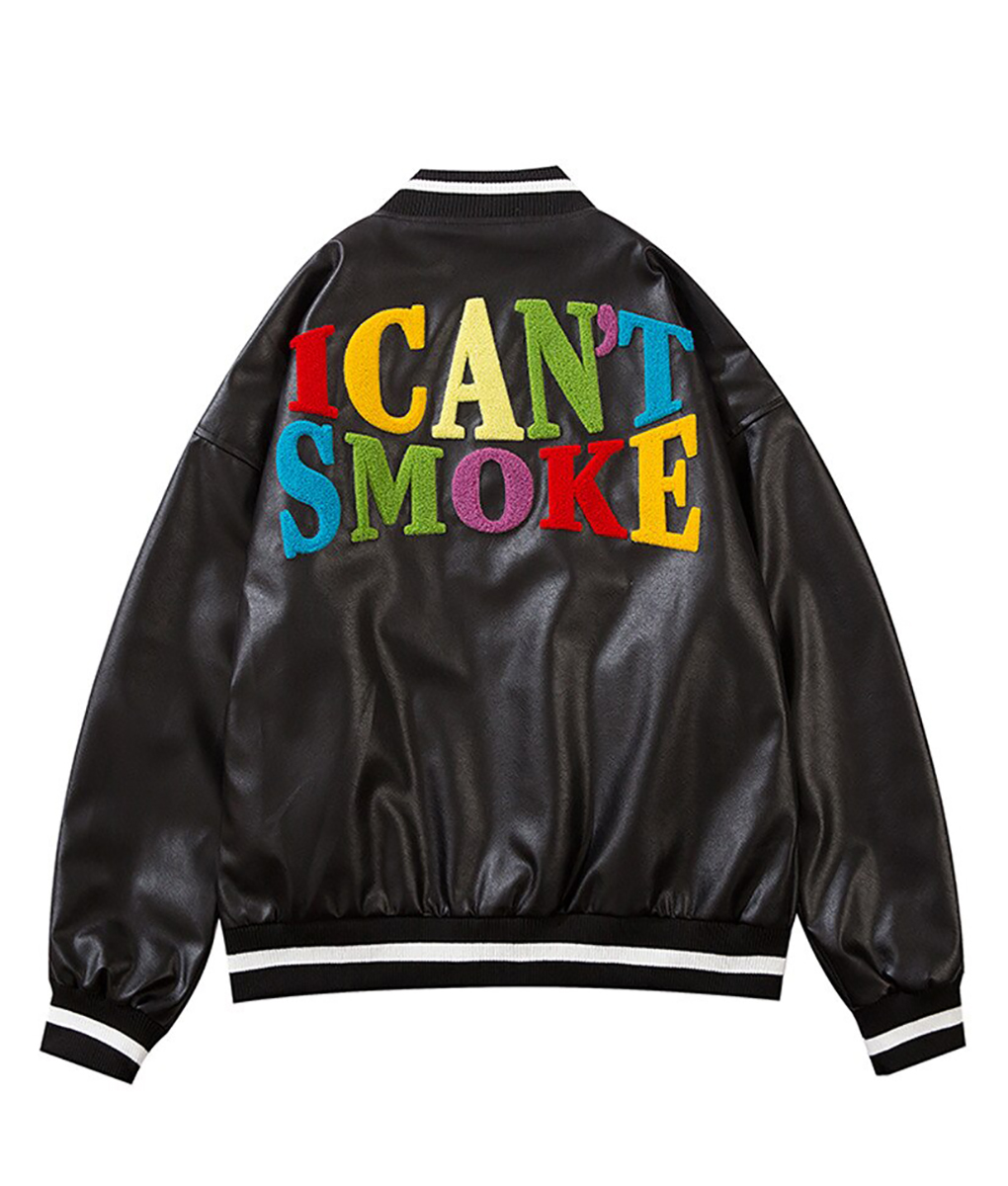 I Can’t Smoke Black Varsity Jacket