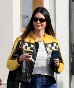 Kendall Jenner Aspen Trip Leather Jacket