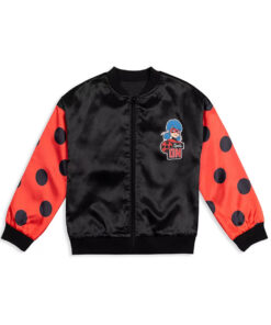 Ladybug & Cat Noir The Movie Lady Bug Sequin Bomber Jacket