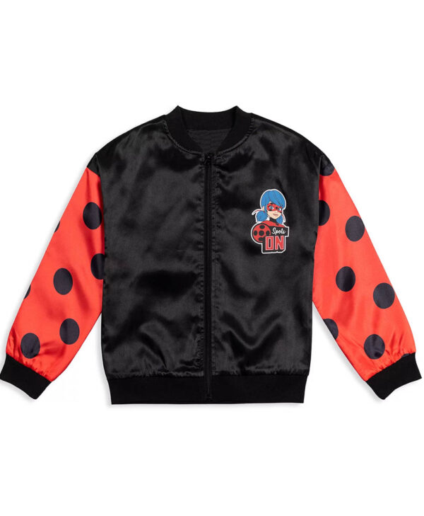Ladybug & Cat Noir The Movie Lady Bug Sequin Bomber Jacket