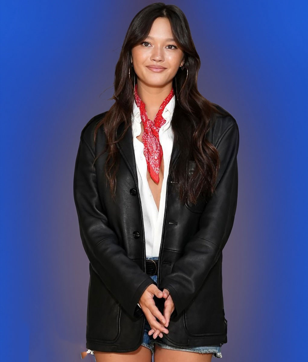 Lily Chee Black Leather Coat