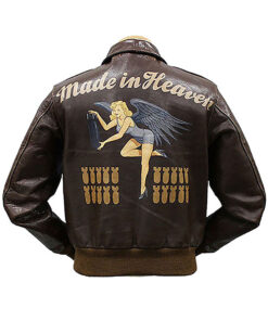 Mens Made in Heaven Air Force Flight Chris Jacket - Clearance Sale
