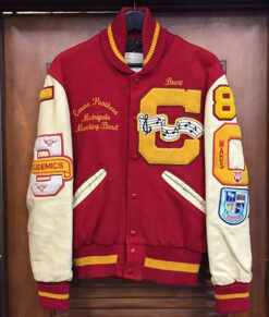Mickey Mouse Red Varsity Jacket