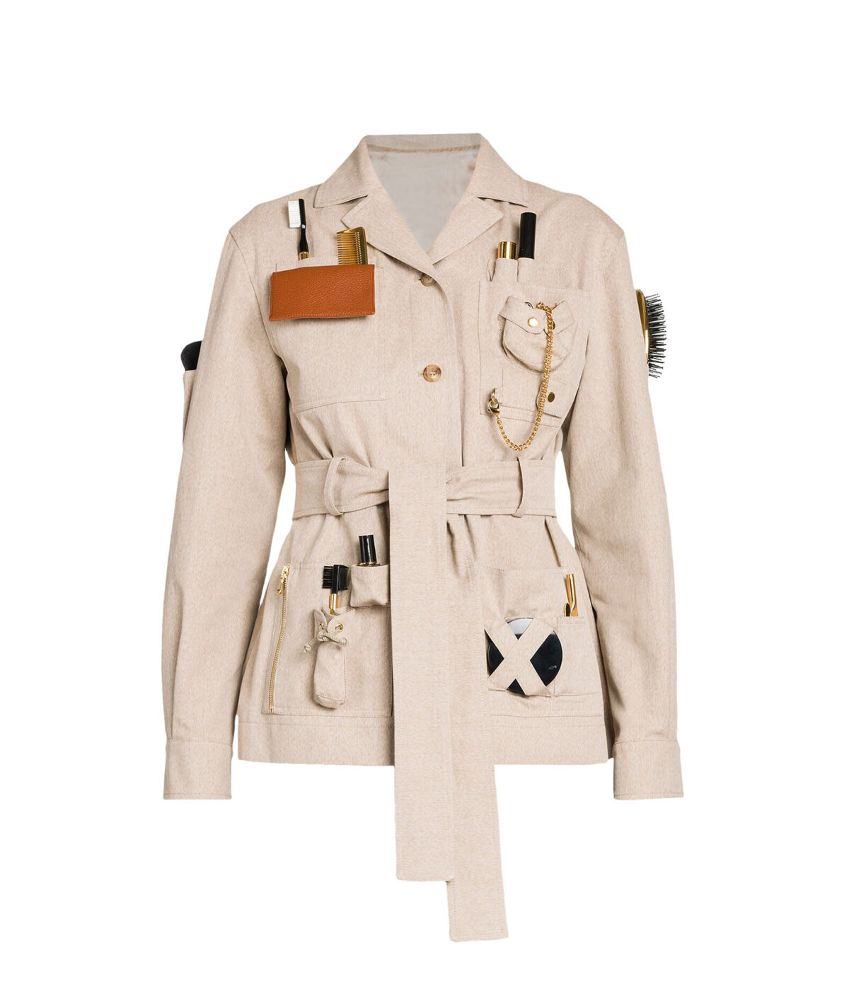 Nicole Ari Parker And Just Like That Belted Utilitarian Jacket