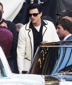 Priscilla 2023 Jacob Elordi White Blazer